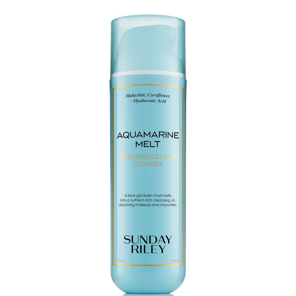 Sunday Riley gel cleanser and towel